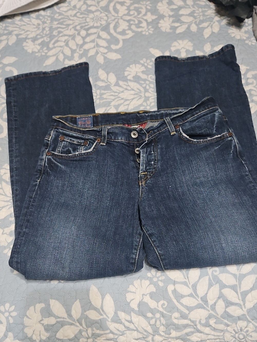 Lucky Brand Dark Blue Bootcut Jeans Easy Rider Size 6/28